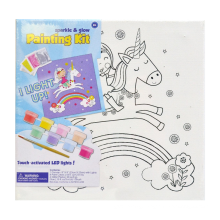 Canvas Sparkle and Glow Painting Kit for Kids